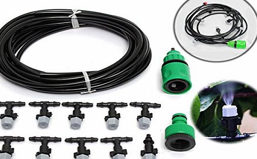 KING DO WAY Garden Patio Misting Micro Irrigation Water Cooling System Sprinkler Nozzle Black
