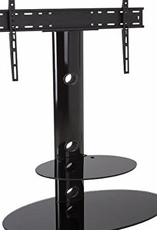 King Gloss Black Cantilever TV Stand With TV Wall Mount Bracket for 32 - 55`` inch screen LED LCD Plasma TVs