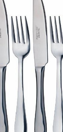 KitchenCraft Master Class Dinner Knives and Forks (4-Piece Set)