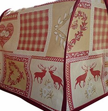 Kitsch N Crafts Homestyle Log Cabin Heart Deer Stag PVC Food Mixer Cover KMix KitchenAid Andrew James Kenwood Patissier