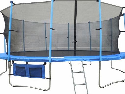 KMS FoxHunter 16FT Trampoline Set Includes Safety Net Enclosure worth ?49.99 All Weather Cover worth ?19.99 And Ladder ?19.99 TUV GS EN-71 CE Certified RRP ?599.99 Total Saving ?300 Off the Package
