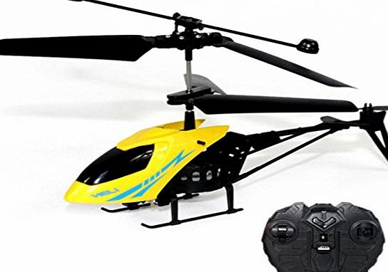 Kolylong RC 901 2CH Mini rc helicopter Radio Remote Control Aircraft Micro 2 Channel (Yellow)