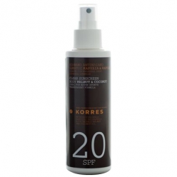 Korres WALNUT and COCONUT CLEAR BODY SUNSCREEN