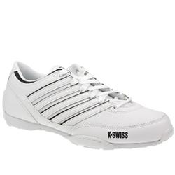 Male Hyslo Leather Upper Fashion Trainers in White