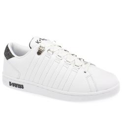 Male Lozan Tt Too Leather Upper Fashion Trainers in White and Grey