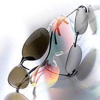 Lacoste Womens Clear Shield Sunglasses