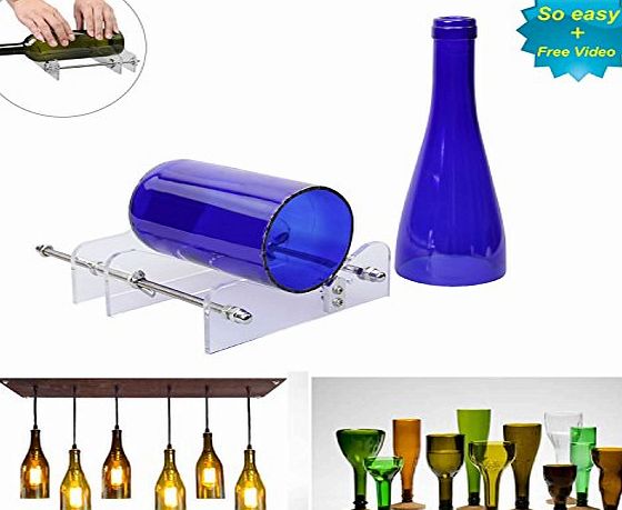 LANMU DIY Glass Wine Bottle Cutter Cutting Machine Jar Kit Craft Machine Recycle Tool