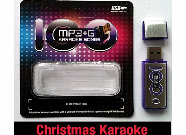 Laser Direct Karaoke USB Song Stick - 100 MP3 G Christmas Karaoke Favourites - For Karaoke Machines with a USB Drive Slot