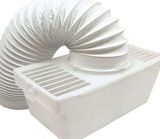 Lazer Electrics Indoor Condenser Vent Kit Box With Hose for Indesit Tumble Dryers 4`` 100mm