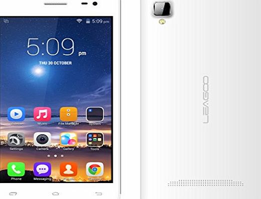 LEAGOO EASYSMX Leagoo Lead 6 Smart Phone Android 4.4.2 MTK Dual-Core Processer 4.5 inch IPS Display 1600 mAh Lithium Battery Dual Camera 2G/3G Dual SIM Standby White
