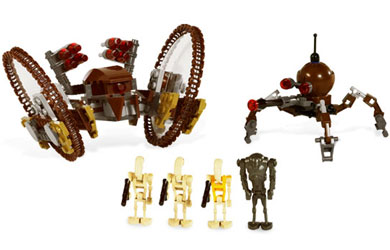 lego Star Wars - Hailfire Droid and Spider Droid 7670