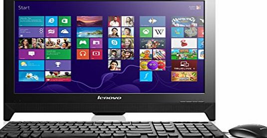 Lenovo C260 19.5-Inch HD All-in-One Desktop PC (Intel Celeron J1800 2.41 GHz, 4 GB RAM, 500 GB HDD, DVD-RW, WLAN, Camera, Integrated Graphics, Windows 8.1) - Black