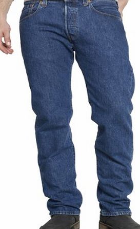 Levis 501 Original Fit Mens Jeans, Blue (Stonewash), 40W x 32L