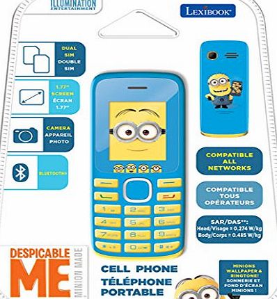 LEXIBOOK  - GSM20DES - Despicable Me Minions No Contract Dual Sim Mobile Phone