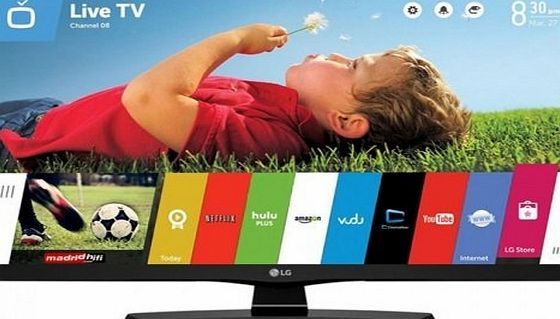 LG Electronics LG 24MT48S 24 inch Smart TV HD Ready 720p with WebOS (2016 Model) - Black