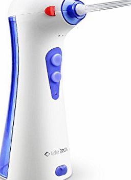 LifeBasis Dental Oral Irrigator Water Floss Water Flosser Electric Flosser Teeth Cleaner Professional Home Medical Healthcare Dental Care with 130ML Built-In Water Tank and USB Rechargeable Battery Sp