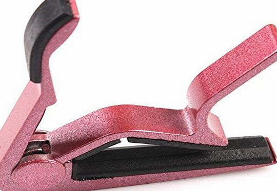 Linkings Capos Electric Acoustic Guitars Metal Rubber, Red