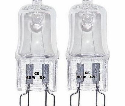 live-wire-direct 10 x G9 Halogen Light Bulbs Clear Capsule 240V 40W Watt