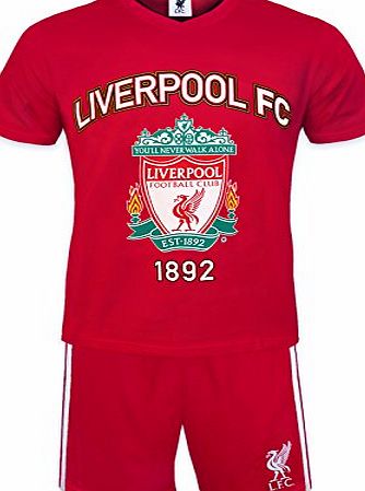 Liverpool F.C. Liverpool FC Official Football Gift Mens Loungewear Short Pyjamas Red Medium