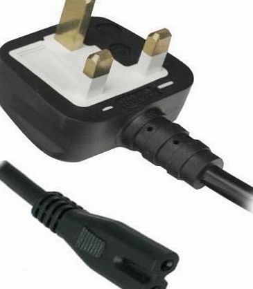 Lizard Tech LTD NEW 2 PIN Fig 8 UK Plug Cable Lead Power Cord for Panasonic / Samsung / Sony / Philips / Essentials / LG / LOGIK / Smart TV Blu-Ray DVD Player / Recorder