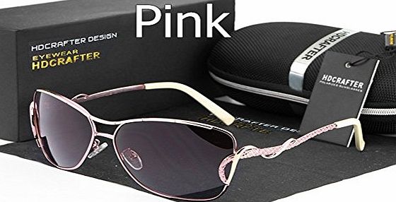 Lnabni Womens Driving Sunglasses UV Protection Polarized Outdoor Sport glasses Goggles 100 UV Protection ( Pink)