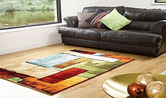 Lord of Rugs Very Large Contemporary Modern Art Design Multi Colour Rug in 160 x 230 cm (53 x 77) Carpet