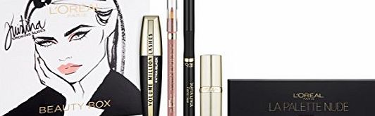 LOreal Cosmetics Kristina Bazan Full Box Kit Contains Eyeshadow Palette, Lipstick and Lipliner, Mascara and Eye liner