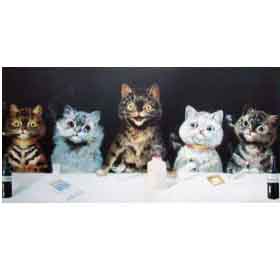 Louis Wain Bachelor Party by Louis Wain Overseas Delivery