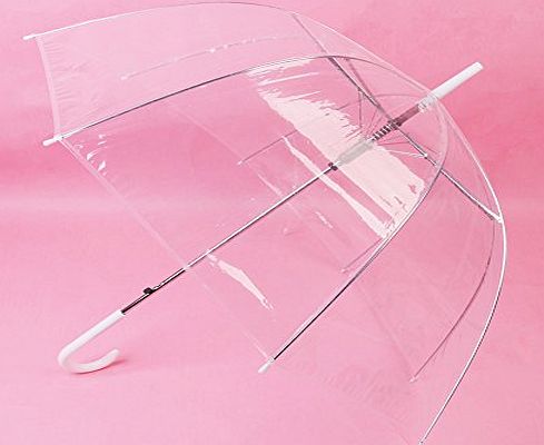 Lovelife store  Clear Transparent Dome See Through Umbrella, Ladies Folding Mushroom Shape Apollo Arched Umbrella for Wind Rain