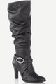 LXDirect rosemarie high leg buckle detail boots