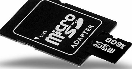 m-one  16GB Micro-SD Memory Card   Adapter For - Polaroid Cube HD Digital Camcorder Camera