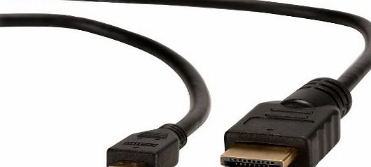 m-one  3 Meter Long (10ft) Micro HDMI to Standard HDMI Video Cable for - Fujifilm FinePix FinePix XP90 - Digital Camera