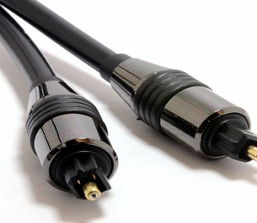 m-one  3 meter TOS Link TOSLink Optical Digital Audio Cable Lead for - LG LHB745 5.1 Smart 3D Blu-ray amp; DVD Home Cinema System