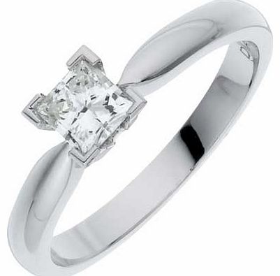 Made For You White Gold 50pt Diamond Ring - Size Q