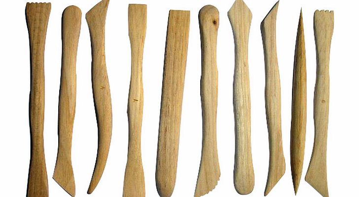 Major Brushes Boxwood Clay Tools 16cm 10 Pack 760-10