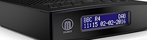 MAJORITY Milton DAB Bedside Digital FM Radio Alarm Clock Battery / Mains Powered - Black