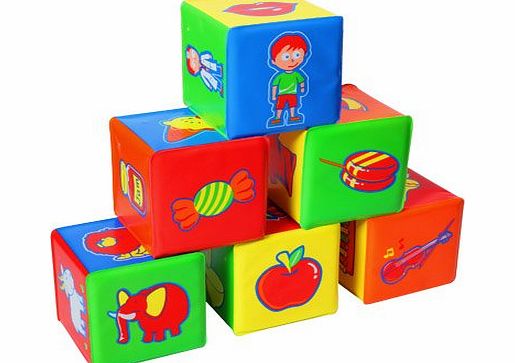Mammoth XT Supplements 6 Piece Activity Cubes -- Educational Soft Puzzle Building Blocks