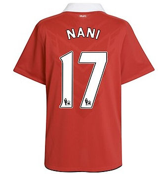 Man Utd Nike 2010-11 Man Utd Nike Home Shirt (Nani 17)