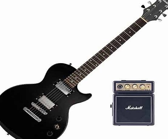 Marshall Electric Guitar amp; Marshall MS-2 Black Micro Amp With Free Gigbag amp; Accessories ...
