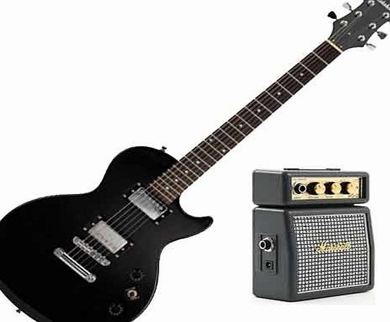 Marshall Electric Guitar amp; Marshall MS-2 Classic Micro Amp With Free Gigbag amp; Accessories