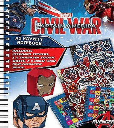 Marvel Captain America Civil War A5 Notebook amp; Stickers Activity Set
