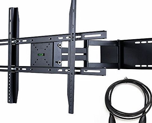 Masione Full Motion Tilt Swivel TV Wall Mount Bracket for 17-65 inch LED LCD Plasma Flat Panel MAX VESA 600x400mm Load Capacity 88lbs