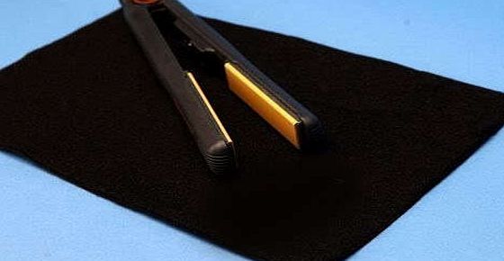 Mat Black Heat Resistant Flat Mat For GHD Hair Straightener