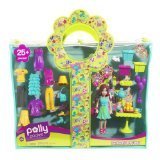 Mattel Polly Pocket Perfect Party Lila Carry Case Playset - 25 pieces