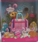 Matter Barbies pet dog Tanner in a bag & accessories