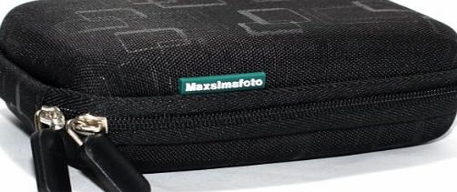 Maxsimafoto - Semi Hard case - BLACK - for Panasonic Lumix DMC-TZ80 TZ70 TZ60 TZ55 TZ57 TZ61 amp; Sony HX50 HX60 HX90 Digital Camera.