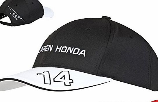 McLaren Honda Official Fernando Alonso Cap Kids Black Hat Headwear Formula 1