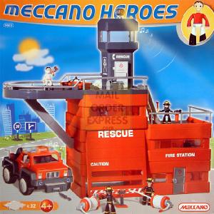 Meccano Fire Station Fire Engine Crew
