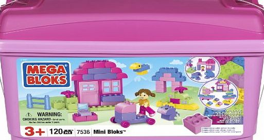 Mega Bloks Pink Mini Blocks Tub