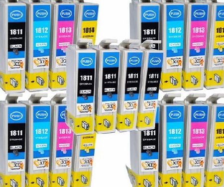 Mega Deals XL Compatible Epson Expression XP-322 Ink Cartridges 8X Black 4X Cyan 4X Magenta 4X Yellow (20-Pack)